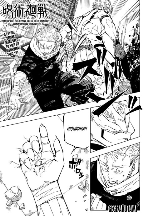 jujutsu kaisen 248|Chapter 248 